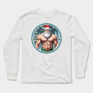 Santa Claus trained all year long at the gym Long Sleeve T-Shirt